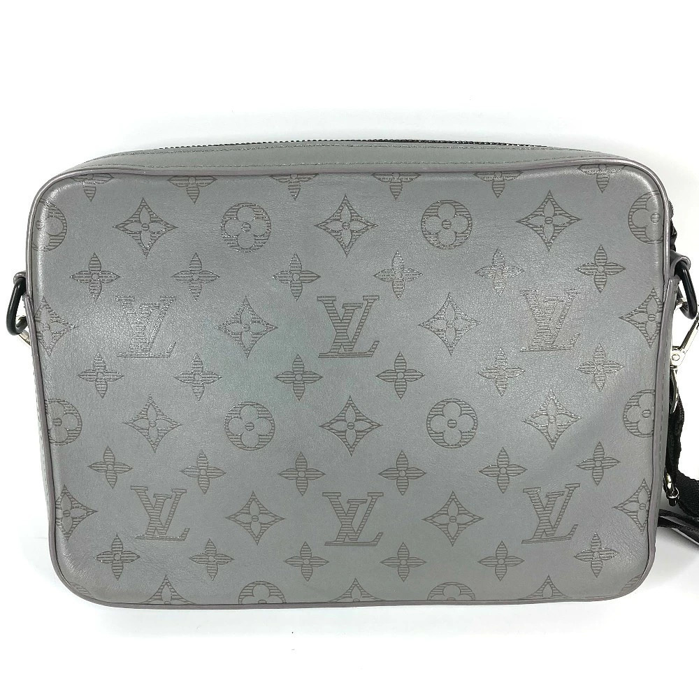 Louis Vuitton Black Crossbody Messenger Clutch Bag Gray Shoulder Duo Shadow